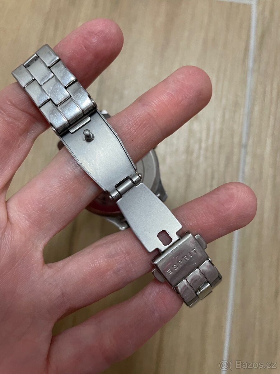 Stříbrné dámské hodinky s drahokamy zn. Esprit - 7