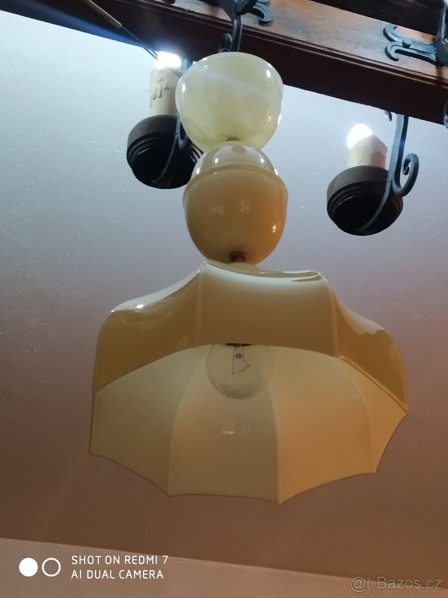 Stará starožitná celoskleněná Art Deco stahovačka stahovací - 7