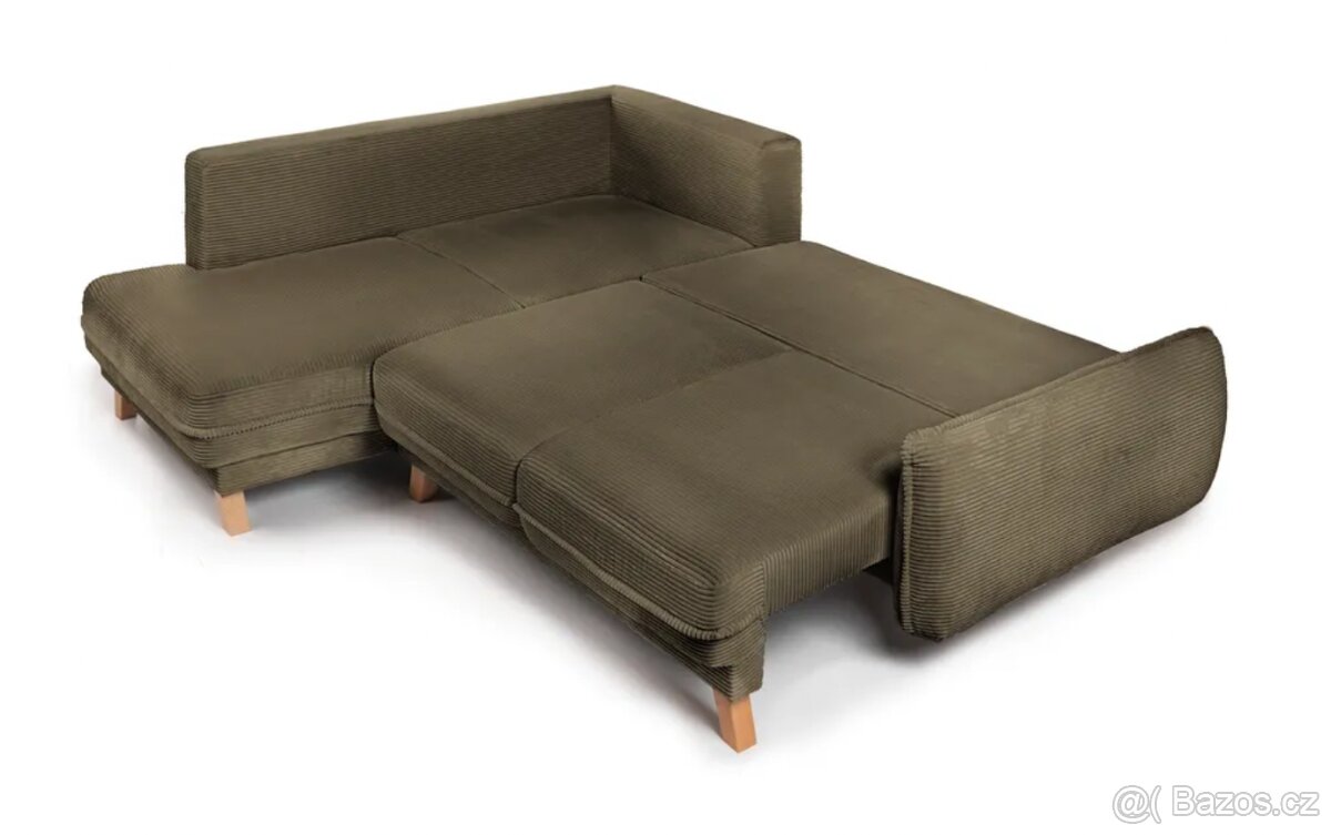 Rohová rozkládací sofa TORI, - 7