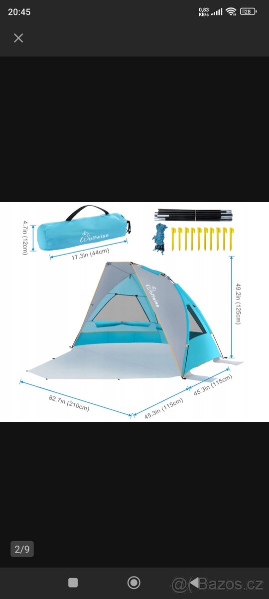 Plážový stan Wolfwise - 7