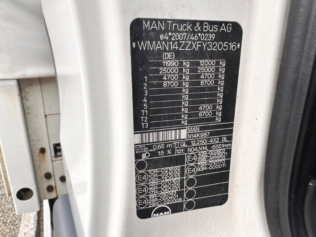 MAN TGL 12.250 klima E6 18 palet - 7