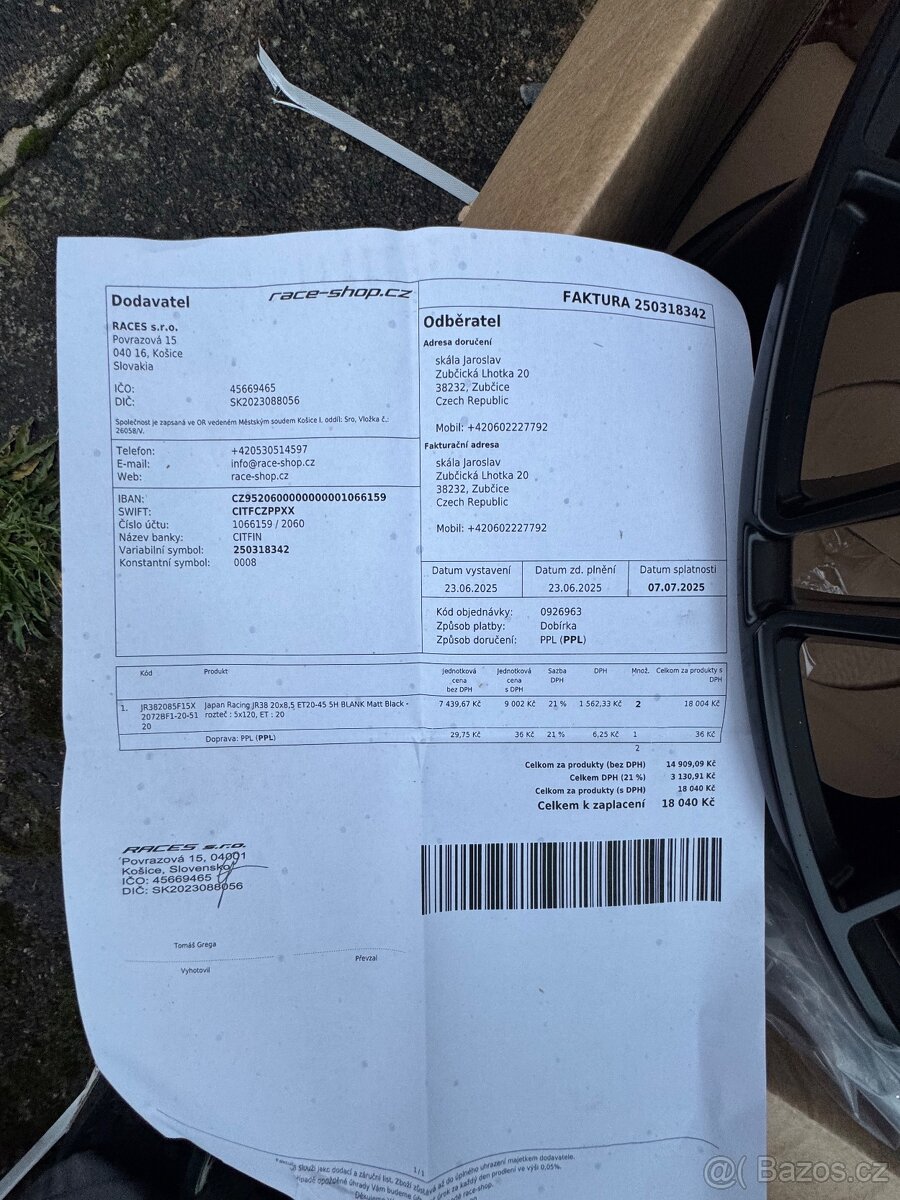 20” JAPAN RACING 5x120 - 7