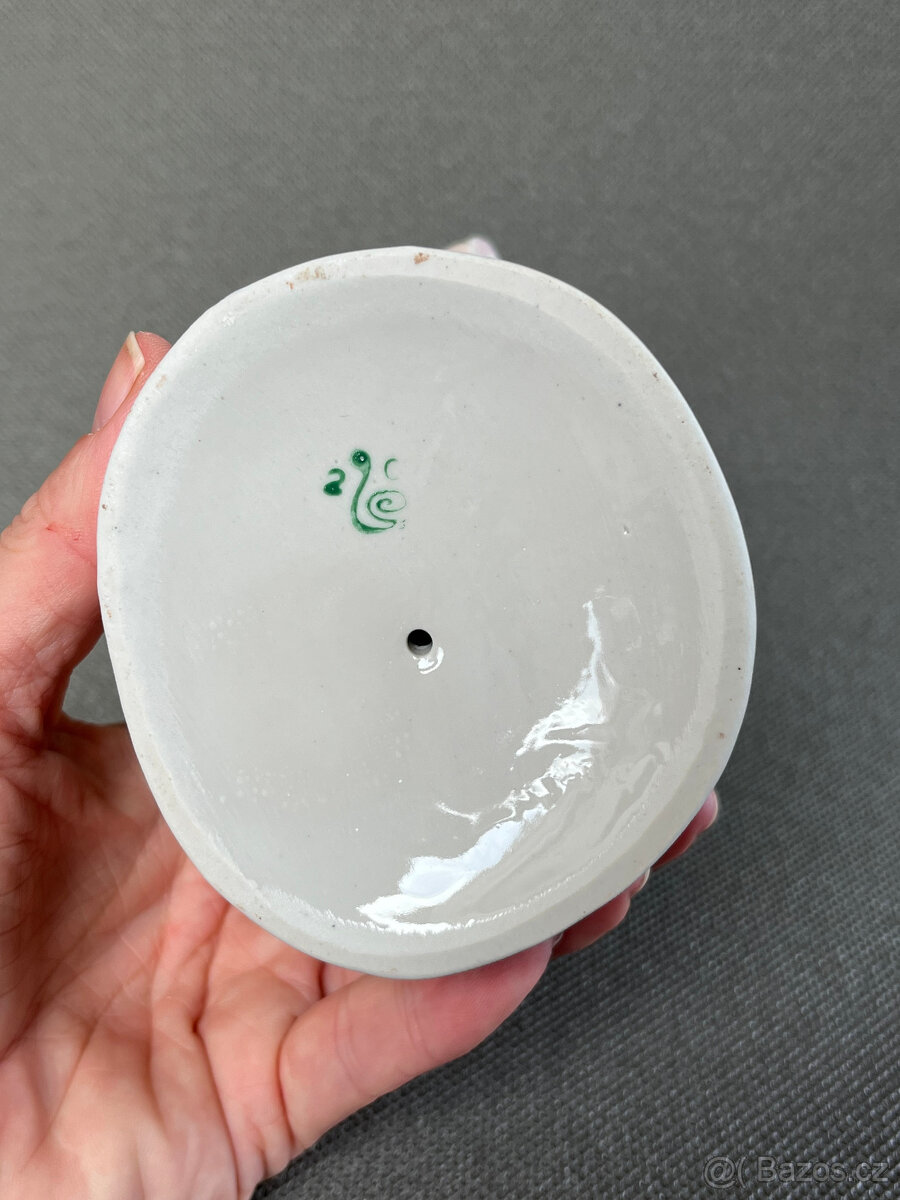 Porcelánová soška Dívka v kroji 23 cm, Polonne USSR - 7