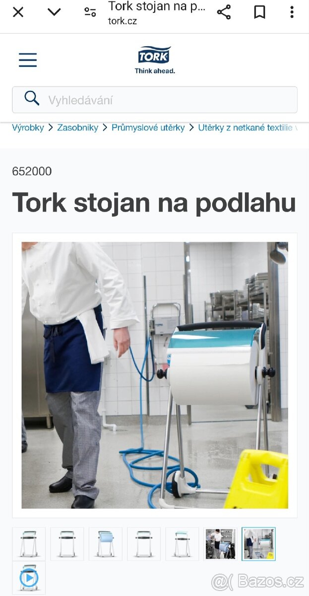 Mobilní stojan na podlahu TORK pro velké a malé role W1
- 7