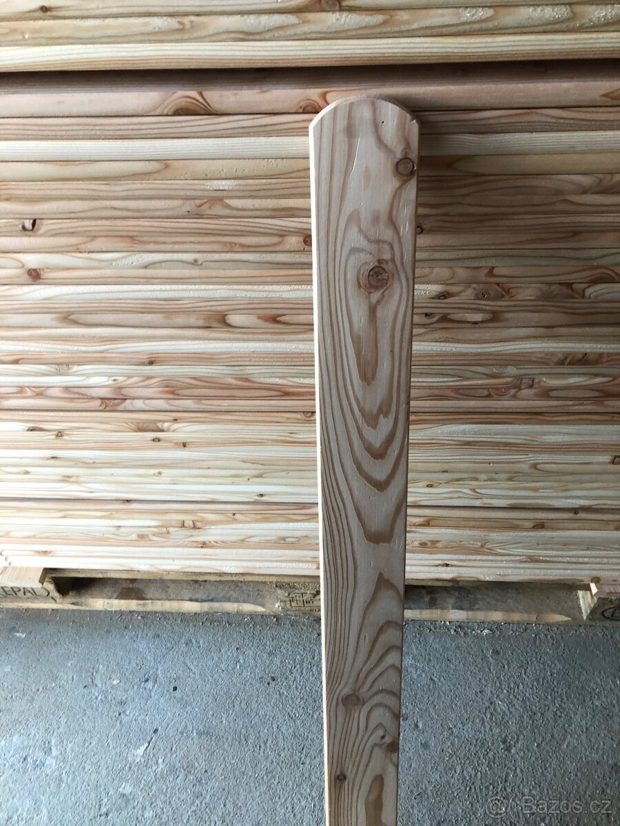 Dřevo- Plotová modřínová prkna plotovka plaňky na plot - 7