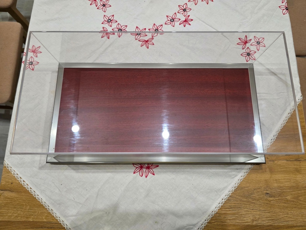 Luxusní vitríny 1:12 2x dřevo + akryl - 7