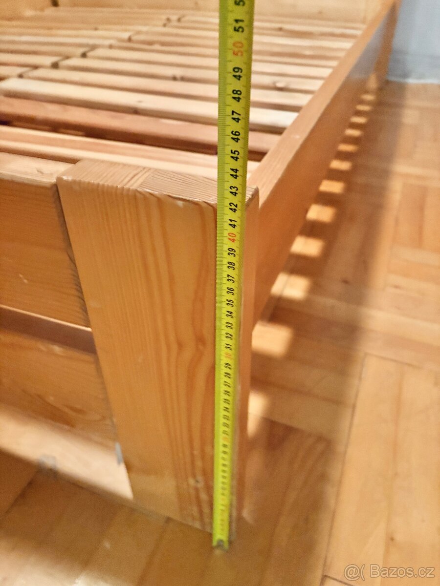 Dřevěná manželská postel 160x200 - 7