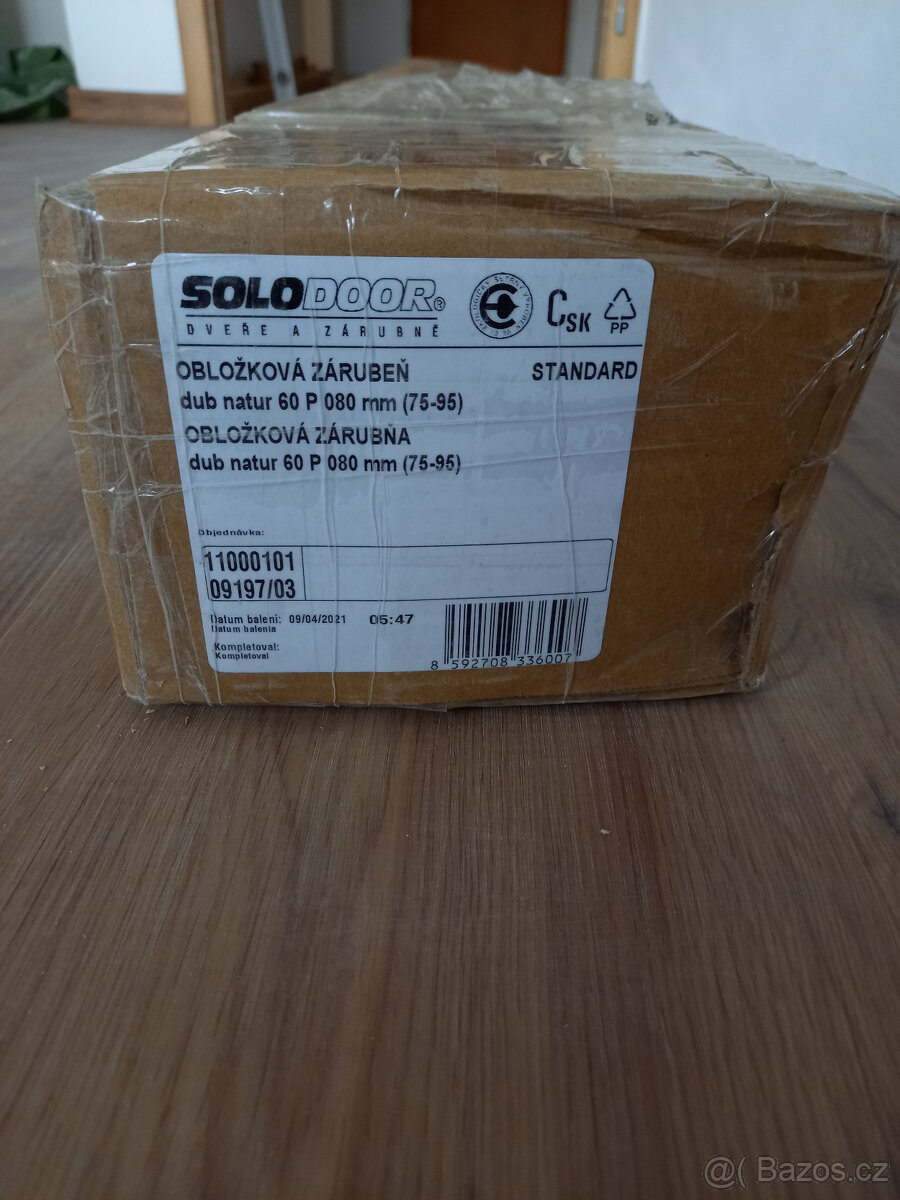 Solodoor dveře 60cm pravé Zenit 28 Dub natur + obložky - 7