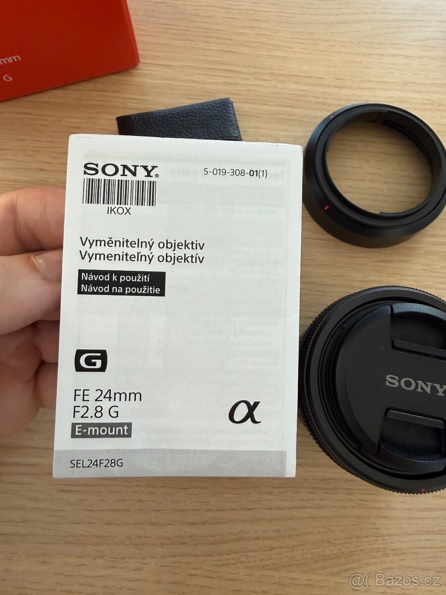 Objektiv SONY FE 24mm f/2.8 G, v záruce a příslušenstvím - 7