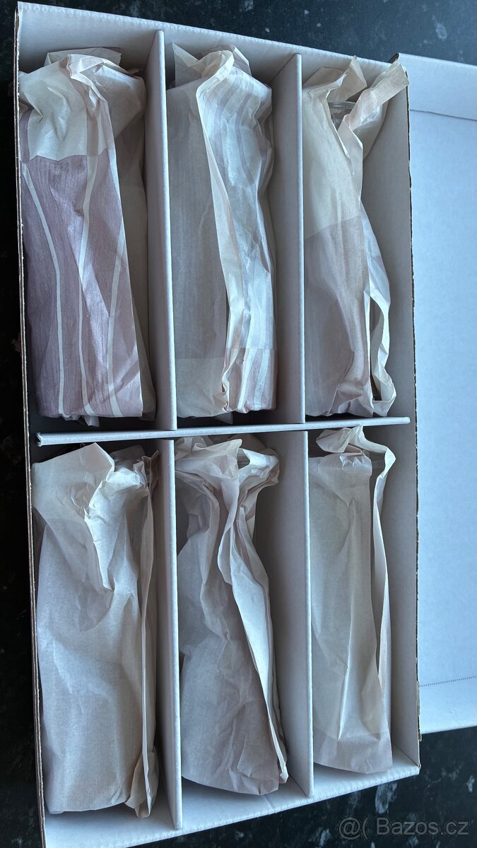 Bohemia Crystal - 6ks zlacenych sklenicek - 7