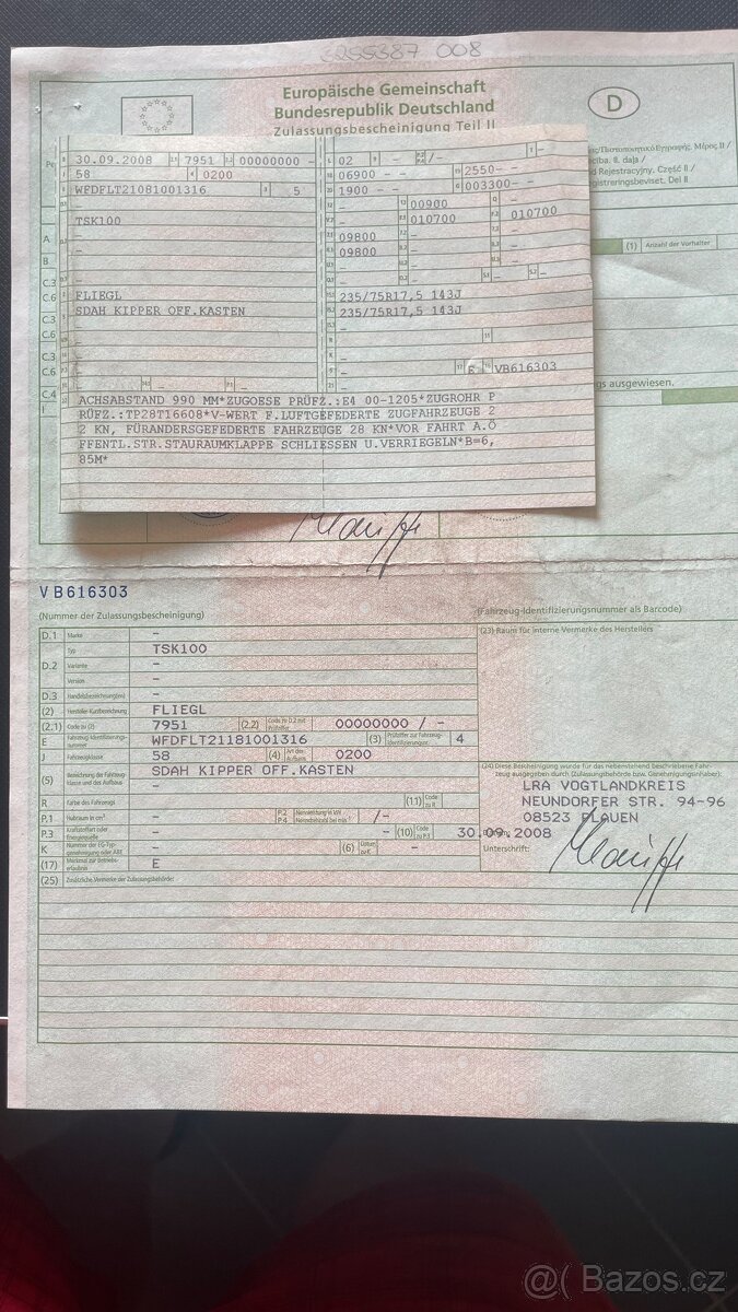 Sklápěcí přívěs Fliegl TSK 100 - 7