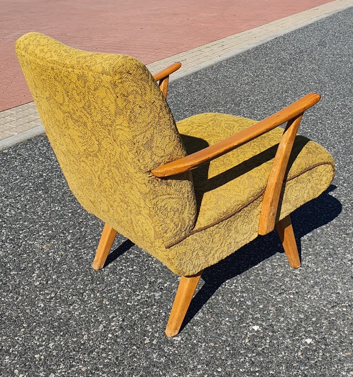 retro 2ks látkové křeslo ČSSR 1970 - 1980 socializmus - 7