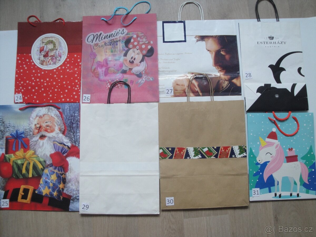 Papírové, dárkové, vánoční tašky SLEVA 50% - 7