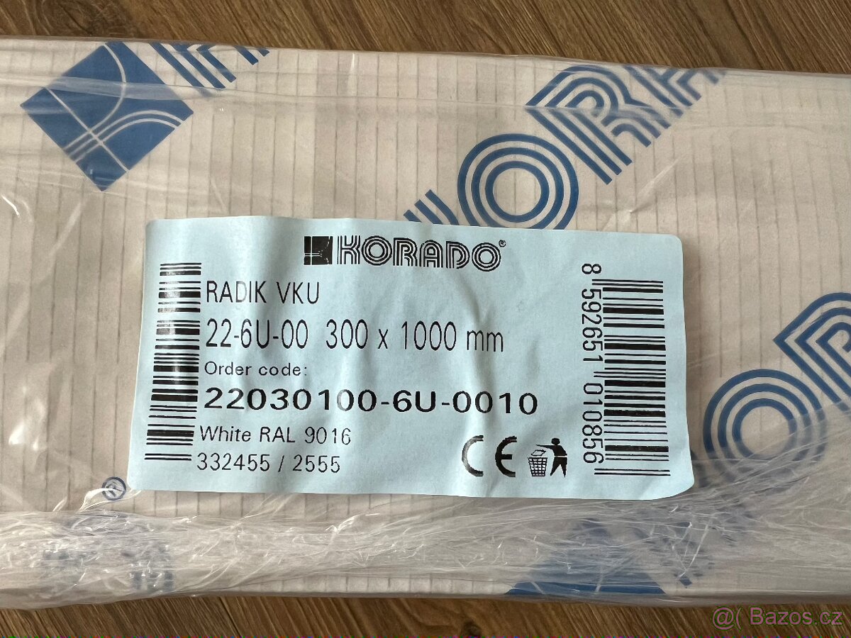 Radiátor RADIK VKU 22 300×1000 mm, Korado 22030100-6U-0010 - 7