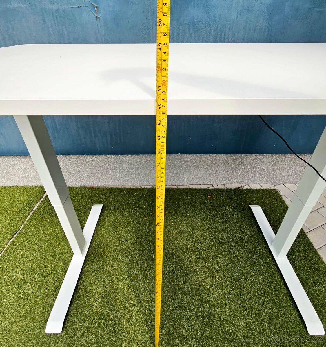 Elektrický stůl pro stání PREMIUM bílý 160 x 80 cm - 7