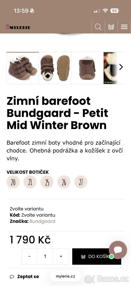 Dětské zimní barefoot boty Bundgaard - 7