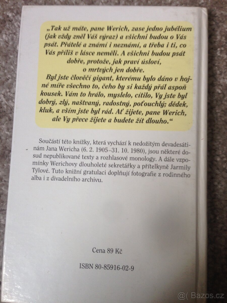 Jan Werich když už člověk jednou je - 7
