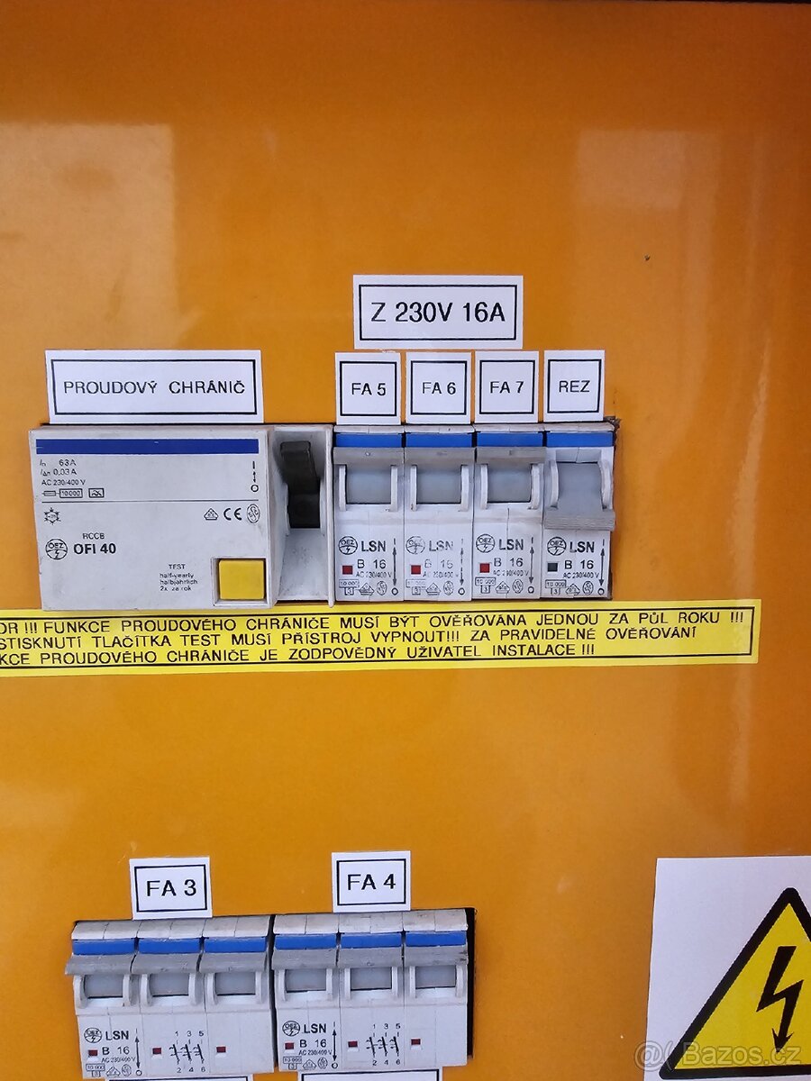 Stavební rozváděč 4x400V, 3x240V včetně kabelu - 7