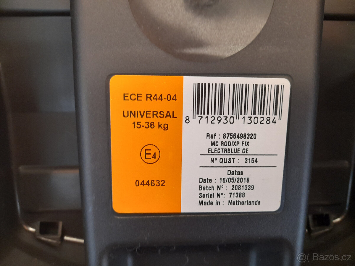 Autosedačka 2v1 Maxi Cosi Rodi XP Fix 2018, 15–36kg - 7