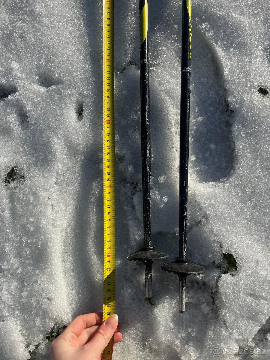 Dětské sjezdovky Dynastar s vázáním, dvoje hůlky - 7