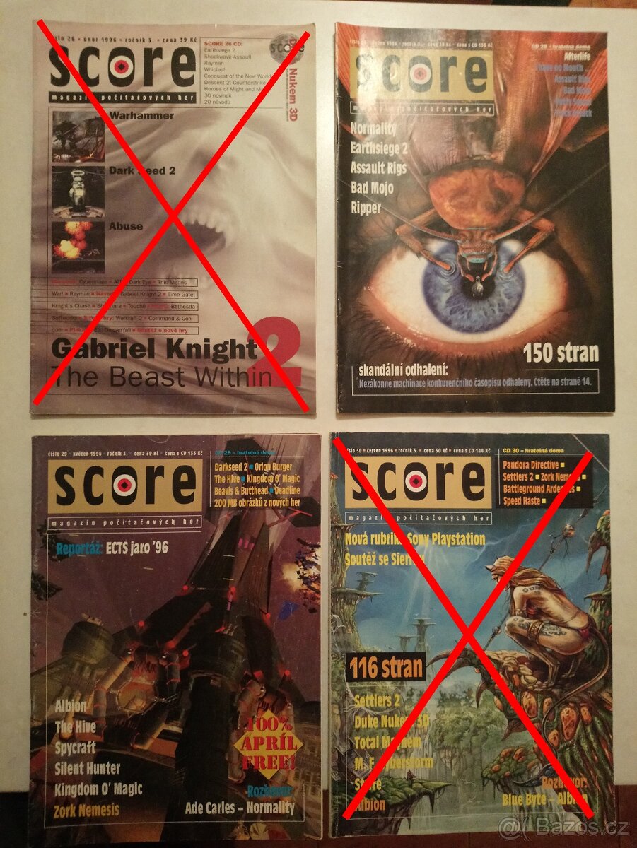 Časopisy SCORE č. 1 - 7