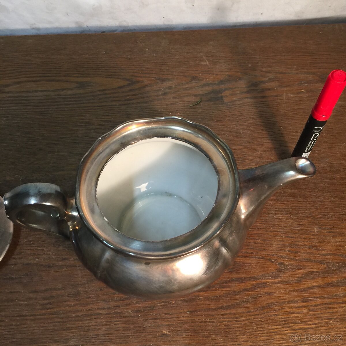 postříbřená konvice na čaj US. Silber Zone Bavaria... - 7