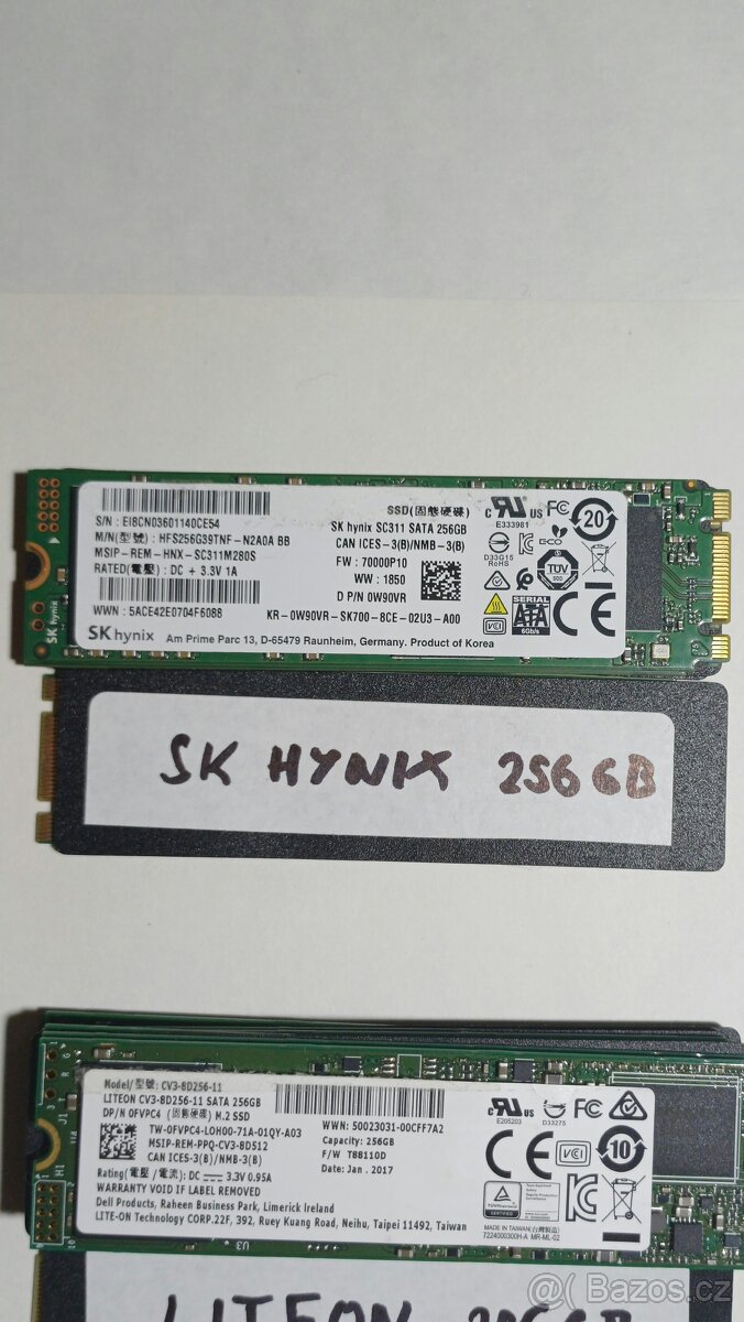 NvME a SATA SSD - 7