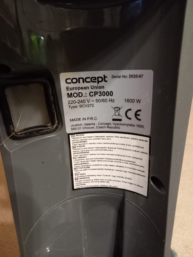 Parní mop Concept CP3000 - 7