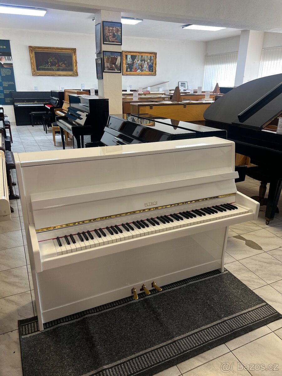 Bílé piano Petrof ve velmi dobrém stavu, PRODÁNO - 7