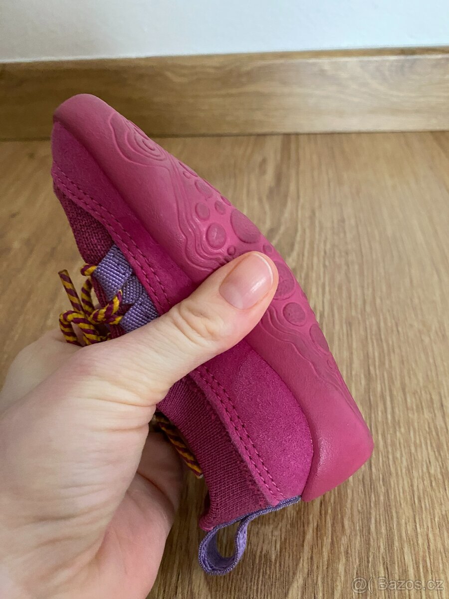 Barefoot tenisky Affenzahn - Baby Knit Walker Bird růžové ve - 7