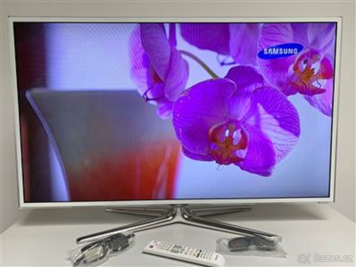 Luxusní bílá 3D TV Samsung SMART, 116 cm, STAV NOVÉHO ZBOŽÍ. - 7