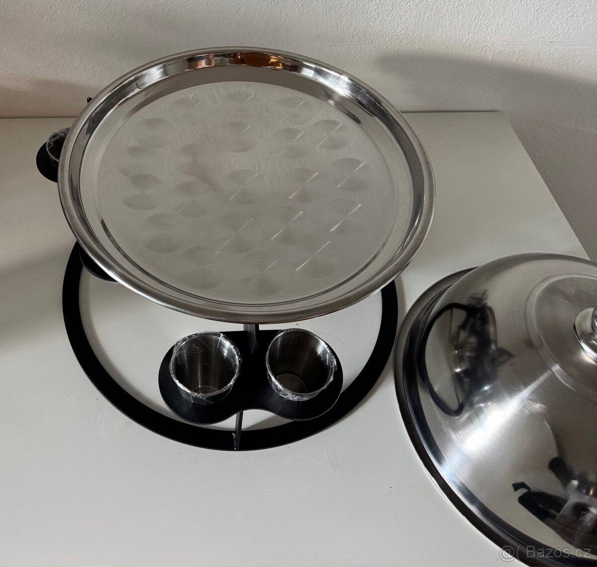 Nerezový SADŽ s ohřevem, sosečkami a panáky - 7