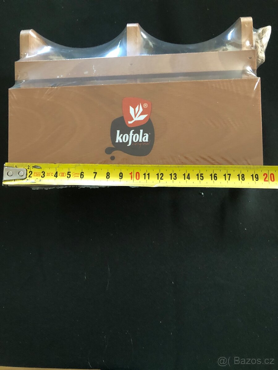 Nový dřevěný stojan na příbory Kofola deset kusů - 7