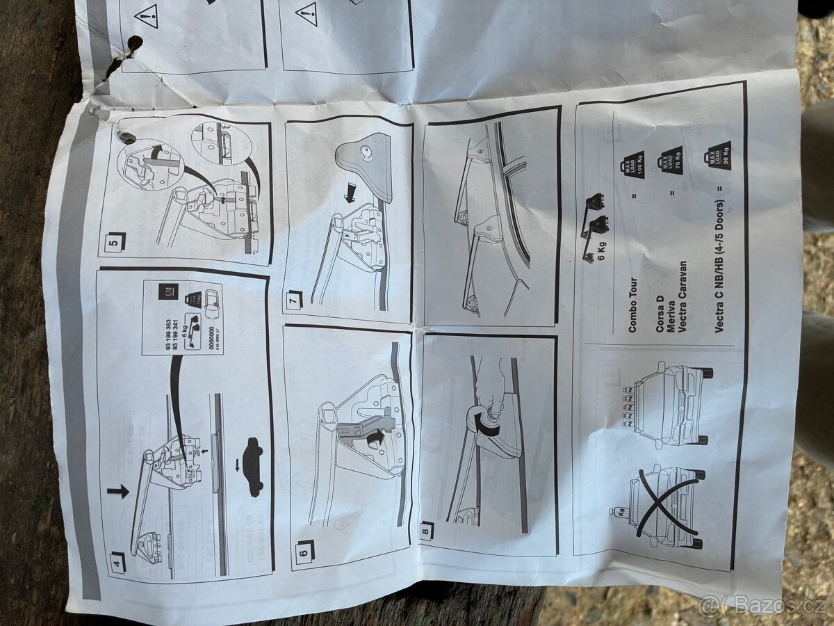 Original zahrádka Opel Combo - 7