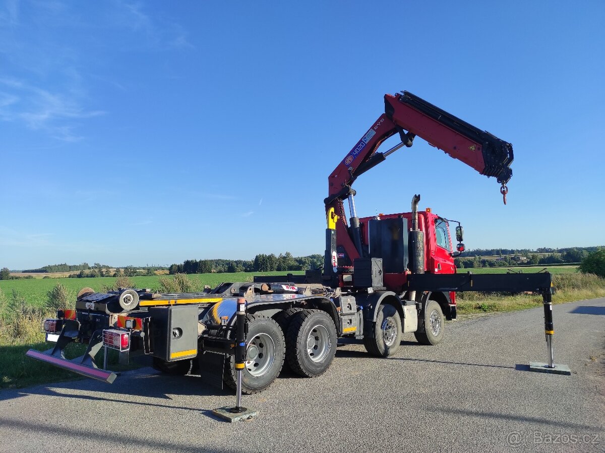 TATRA Phoenix 8x6 - nosič kontejnerů + SILNÁ hydraul. ruka - 7