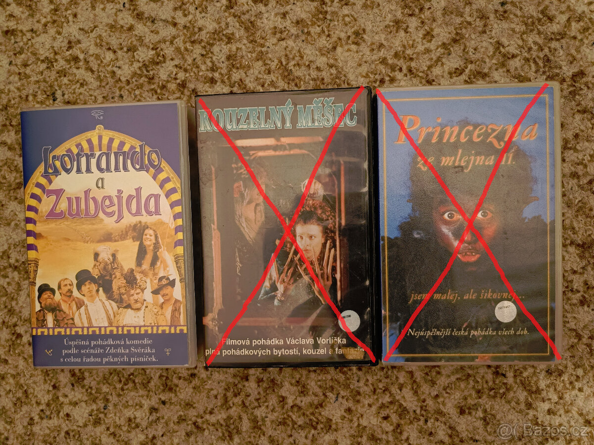 25 Kč/kus - VHS videokazety originálne český dabing - 7