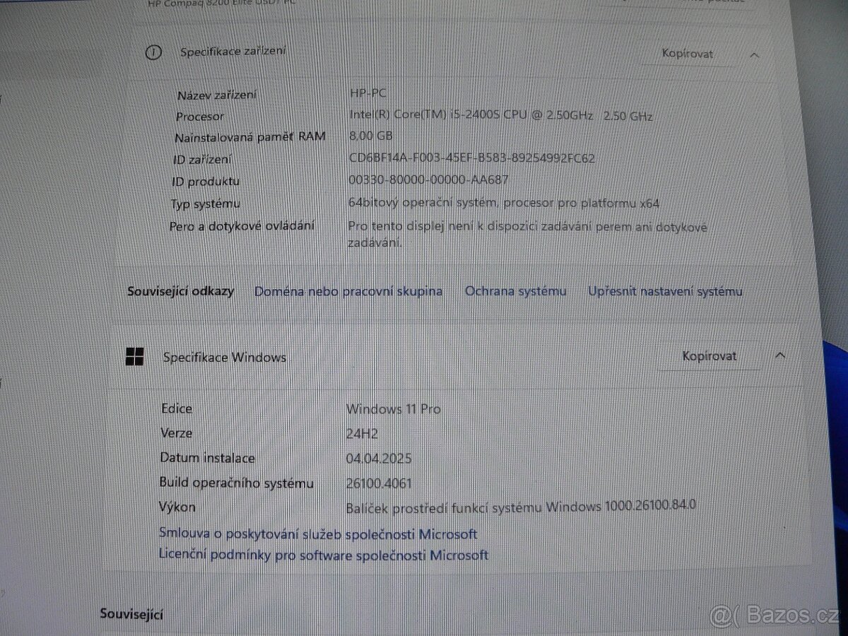 PC HP Compaq 8200 - 7