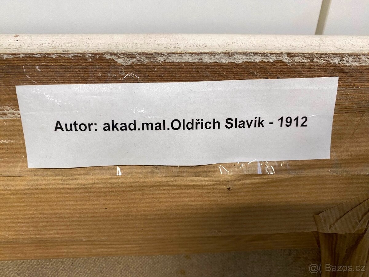 Obraz olejomalba, Autor: akad.mal.Oldřich Slavík nar.1912 - 7