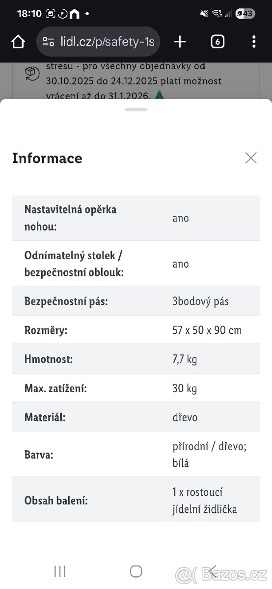 Dětská rostoucí židle - 7
