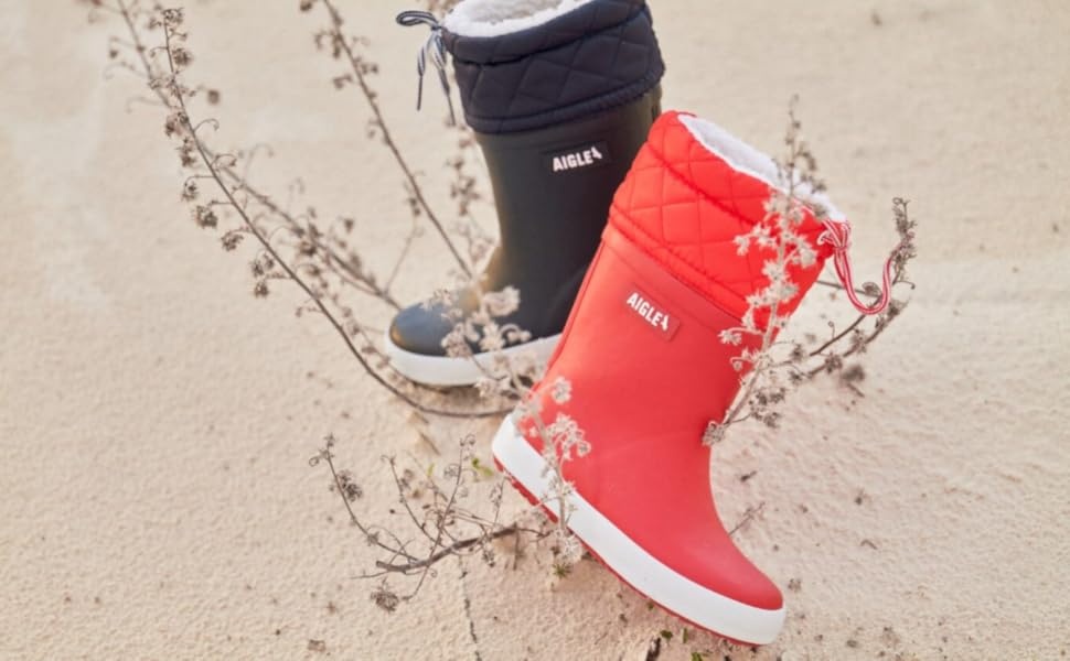 Zateplené dětské holínky gumáky Aigle Giboulee 2 v. 35 - 7