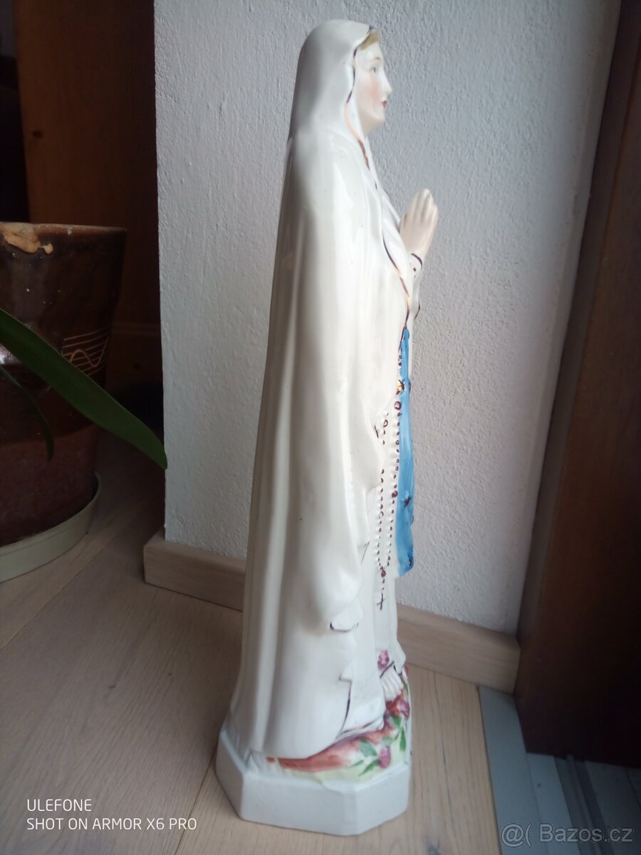 Socha Panny Marie starožitná - 7
