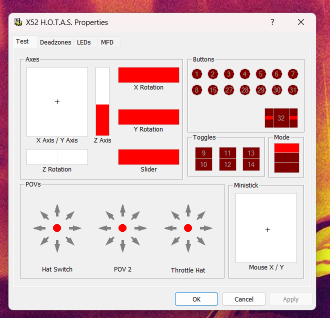 Saitek X52 H.O.T.A.S – TOP stav, vzácnější kus - 7