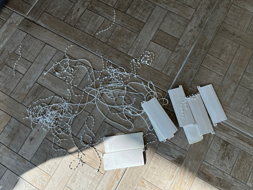 Vertikální žaluzie modré a šedé - 7