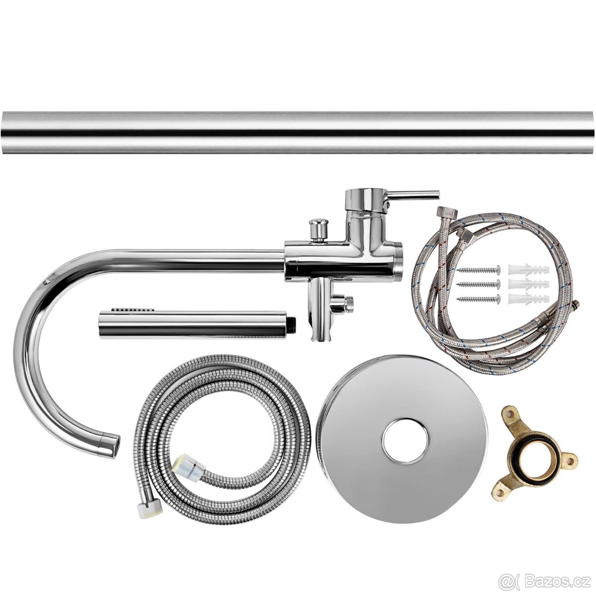 Volně stojící vanová baterie 116 cm - 7