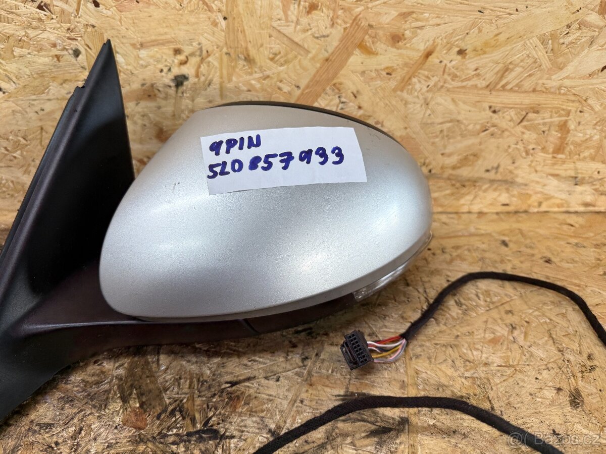 LEVÉ ZPĚTNÉ ZRCÁTKO ŠKODA YETI 9 PIN 5L0857933 - 7