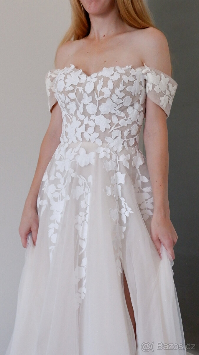 Svatební šaty vel. 36/38 - 7