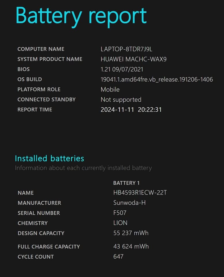 Huawei Matebook X Pro 2020 i5 - 7