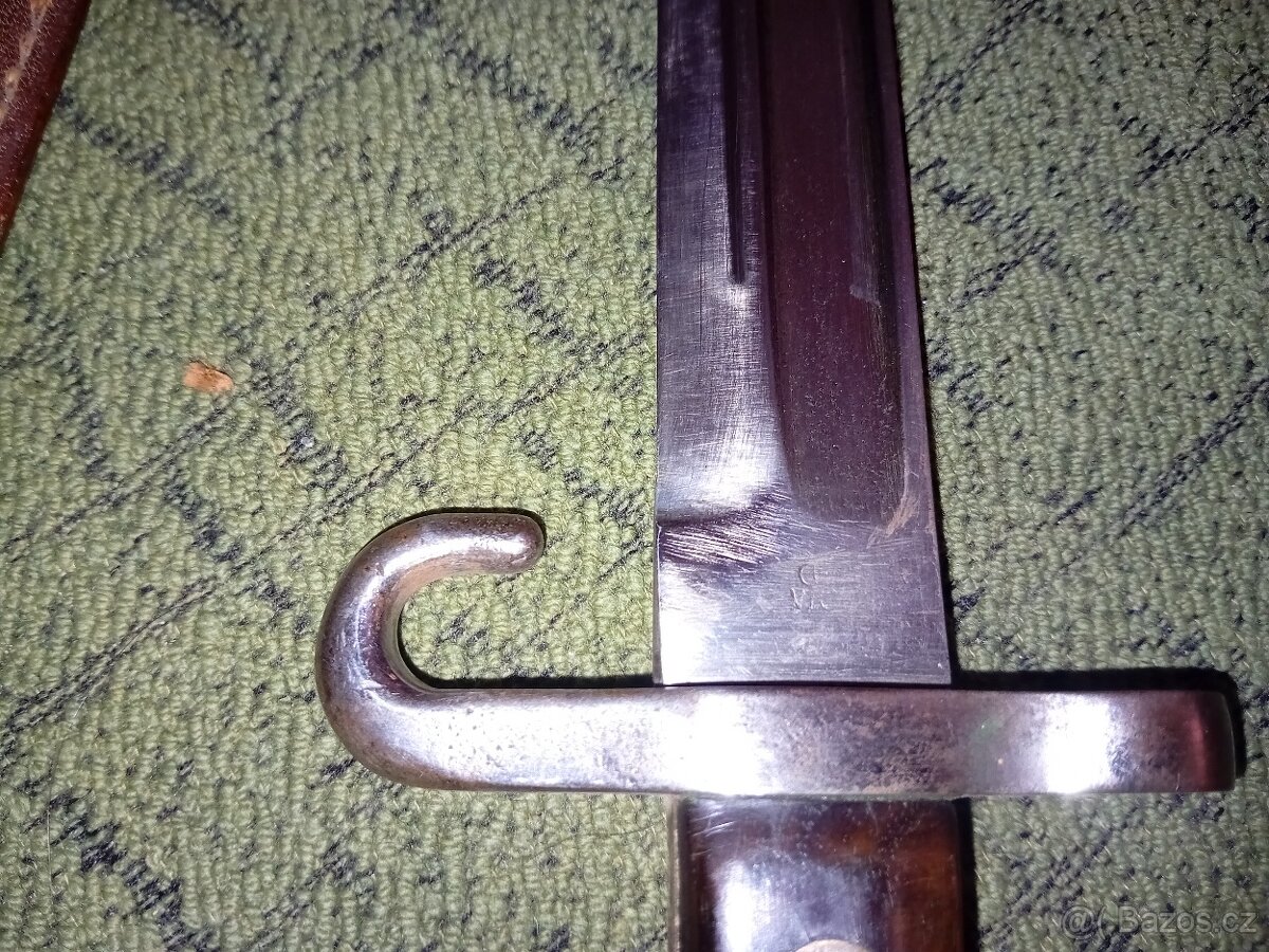 Bodák bajonet manlicher 1890 vycházkový - 7