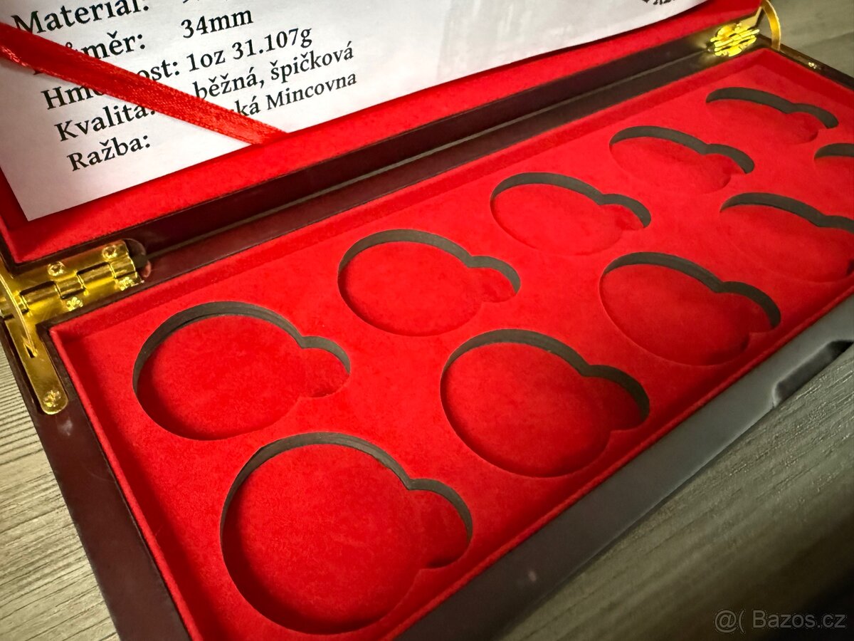 Etue pro zlaté mince ČNB 1oz mimořádná ražba Hus Bula Václav - 7