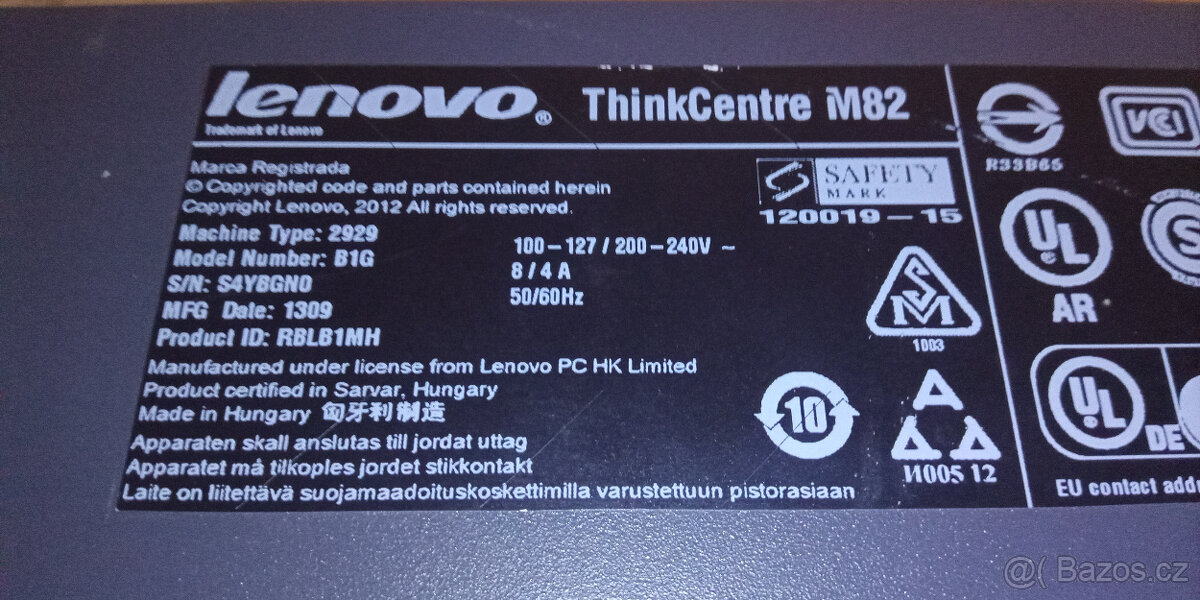 Stolní počítač Lenovo ThinkCentre M82 - 7